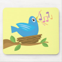 Bird Singing Mousepads