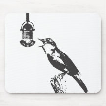 BIRD SINGING MOUSEPADS