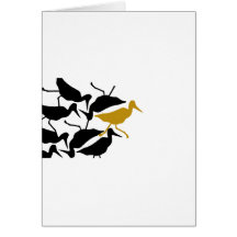 Bird Stew Odd Bird Out Greeting Card