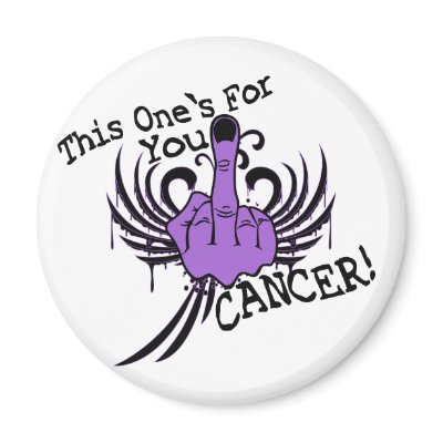 Bird To Cancer Refrigerator Magnet by goldnsun