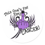 Bird To Cancer Round Sticker