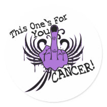 Bird To Cancer Round Sticker