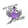 Bird To Cancer Round Sticker
