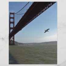 Bird under Golden Gate bridge Flyer Design