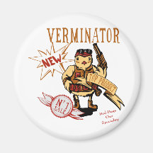 Bird Verminator  ~ Pest Extermination New Gift Refrigerator Magnet