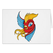 Bird ~ Vintage Forties Tattoo Bird Art Card