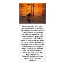 Bird Walking at Sunset rack cards