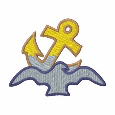 Bird with Anchor by ZazzleEmbroidery