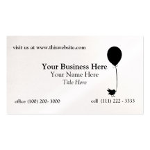 Bird with Balloon Business Cards
