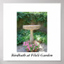 Birdbath at Filoli Garden Posters