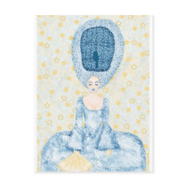 Birdcage Wig Post Card