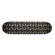 BirdGun Print Black and Beige Skate Decks