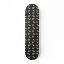 BirdGun Print Black and Beige Skate Decks
