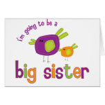 birdie big sister to be greeting card