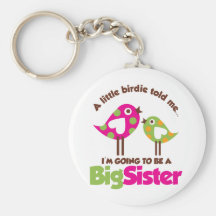 Birdie Going To Be A Big Sister Keychain