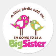 Birdie Going To Be A Big Sister Stickers