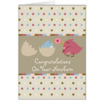 Birdie* Newborn Card