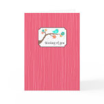 Birdie on Branch - Thinking of You Greeting Card