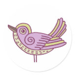 Birdie Round Stickers