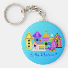 Birdie Village Keychain