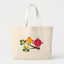 birdies d'amour sacs en toile