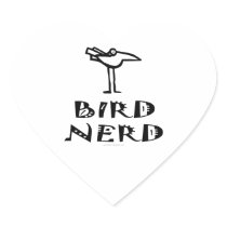 Birding, Birdwatching, Ornithology Heart Sticker
