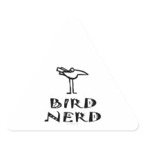 Birding, Birdwatching, Ornithology Triangle Sticker