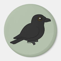 Birdorable Fish Crow Fridge Magnets