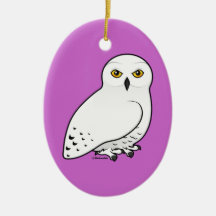Birdorable Snowy Owl Christmas Tree Ornaments