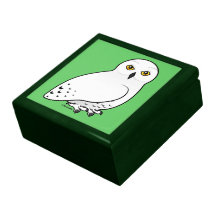 Birdorable Snowy Owl Jewelry Boxes