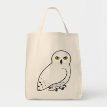 Birdorable Snowy Owl Tote Bags