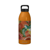 Birds and Flowers Water Bottle