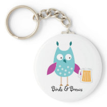 Birds & Brews keychain