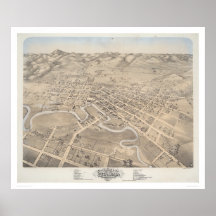 Bird's eye view of the City of Petaluma (1298) Print