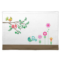 Birds & Flowers Placemat