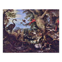 Birds In A Landscape By Roelant Savery Invite