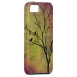 Birds in Tree Silhouette