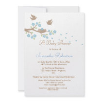 Birds Nest Baby Shower Invitation