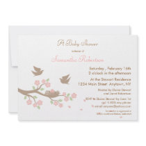 Birds Nest Baby Shower Invitation