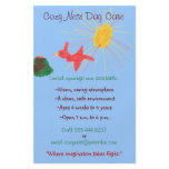Bird's nest themed child care flyer