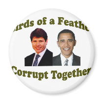Birds of a Feather Corrupt Together Refrigerator Magnet