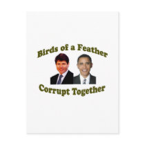 Birds of a Feather Corrupt Together Postcards