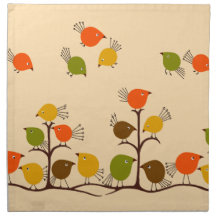 Birds of a Feather Printed Napkins