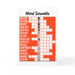 Birds of a Feather Word Scramble Card
