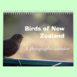 Birds of New Zealand calendars