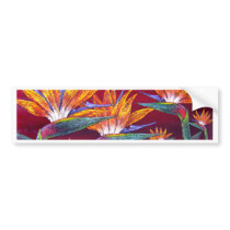 Birds Of Paradise Tropical Flower - Multi Bumper Sticker
