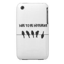 Birds on a wire – dare to be different iPhone 3 cover