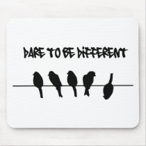 Birds on a wire – dare to be different mousepads