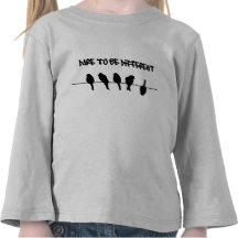 Birds on a wire – dare to be different tshirt