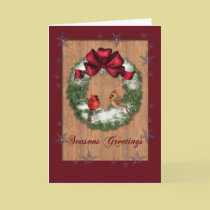 Birds on a Wreath cards